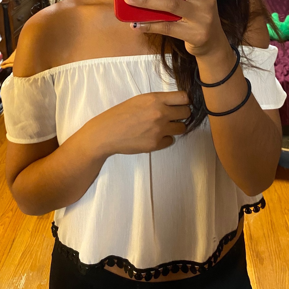 Off the Shoulder Crop Top